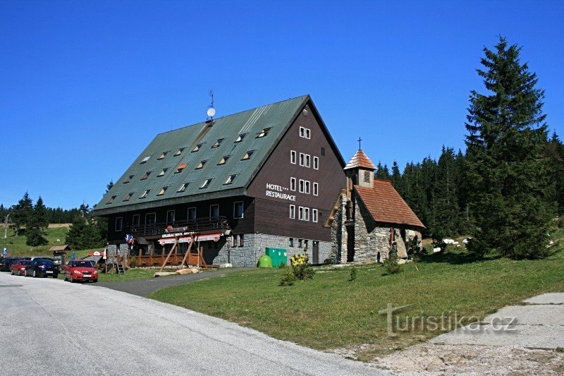 Spindleruv Mlyn und seine Schuppen