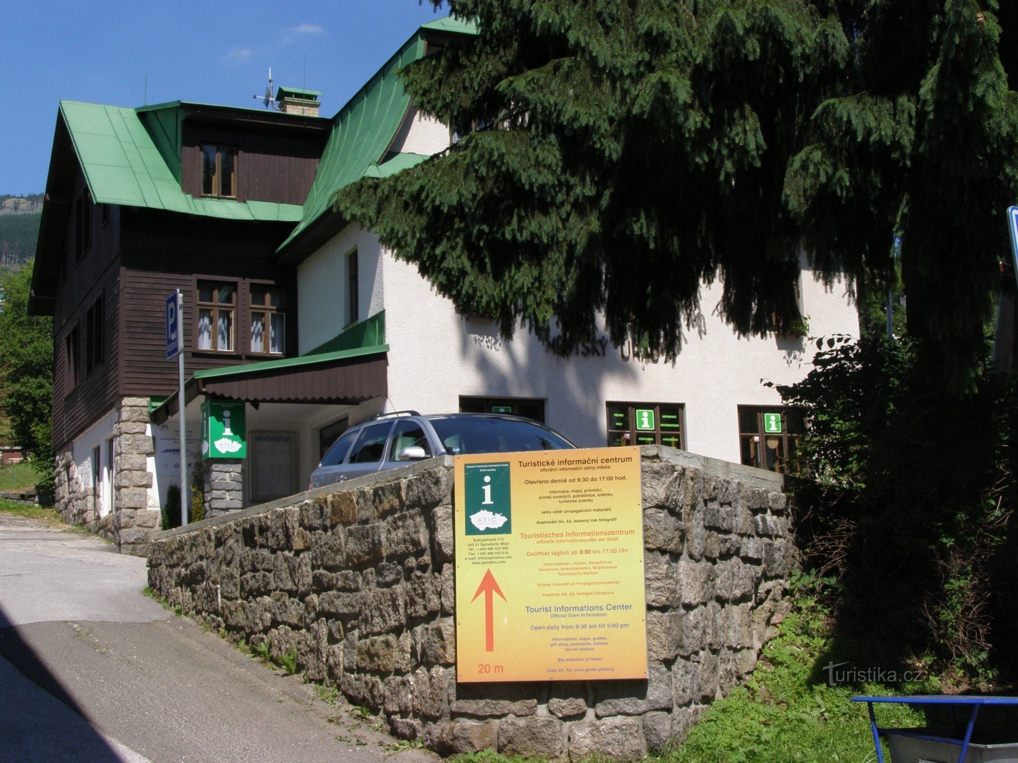 Špindlerův Mlýn - centre d'information touristique - année 2015