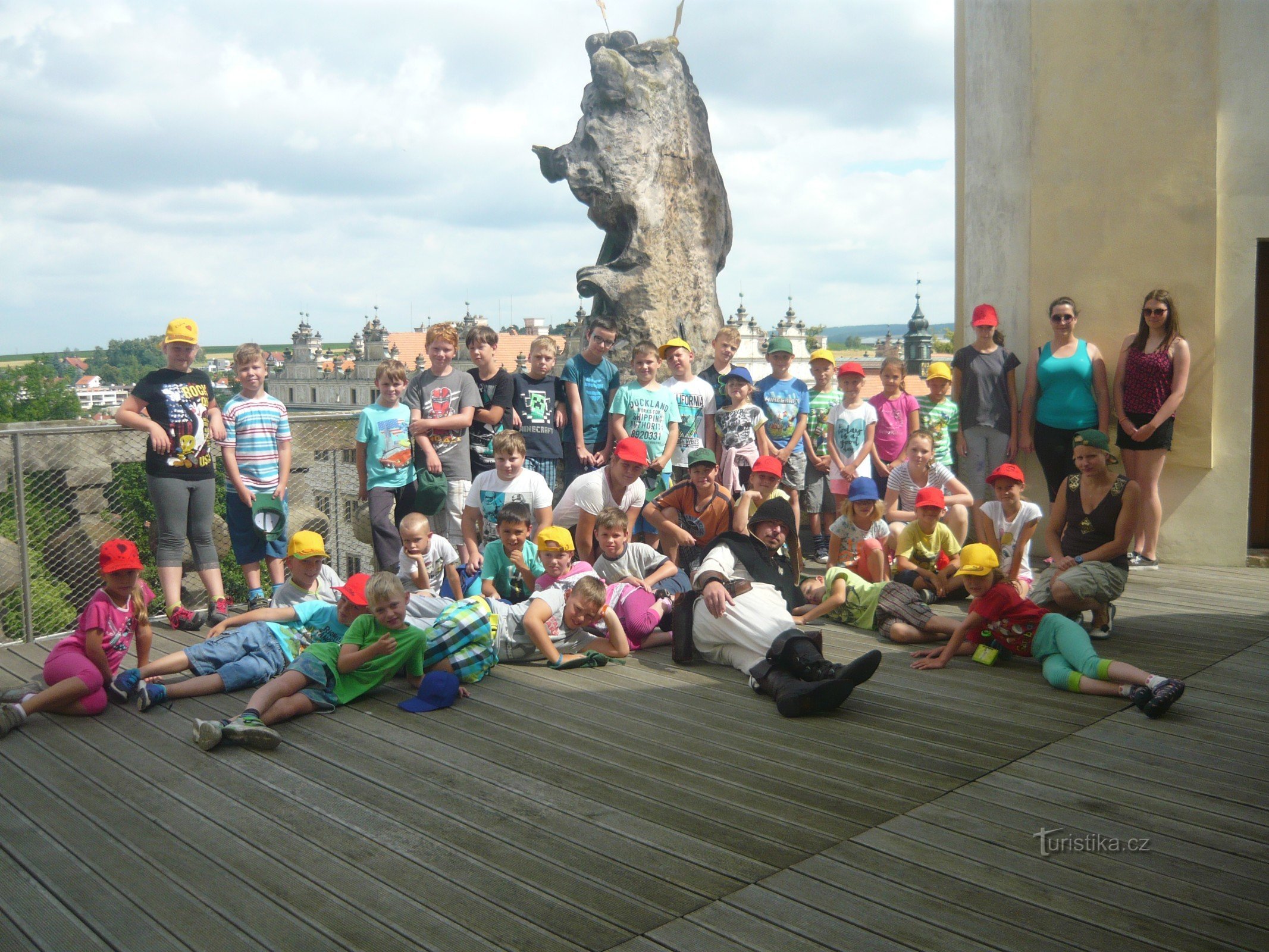 Foto in comune dal belvedere di Litomyšl