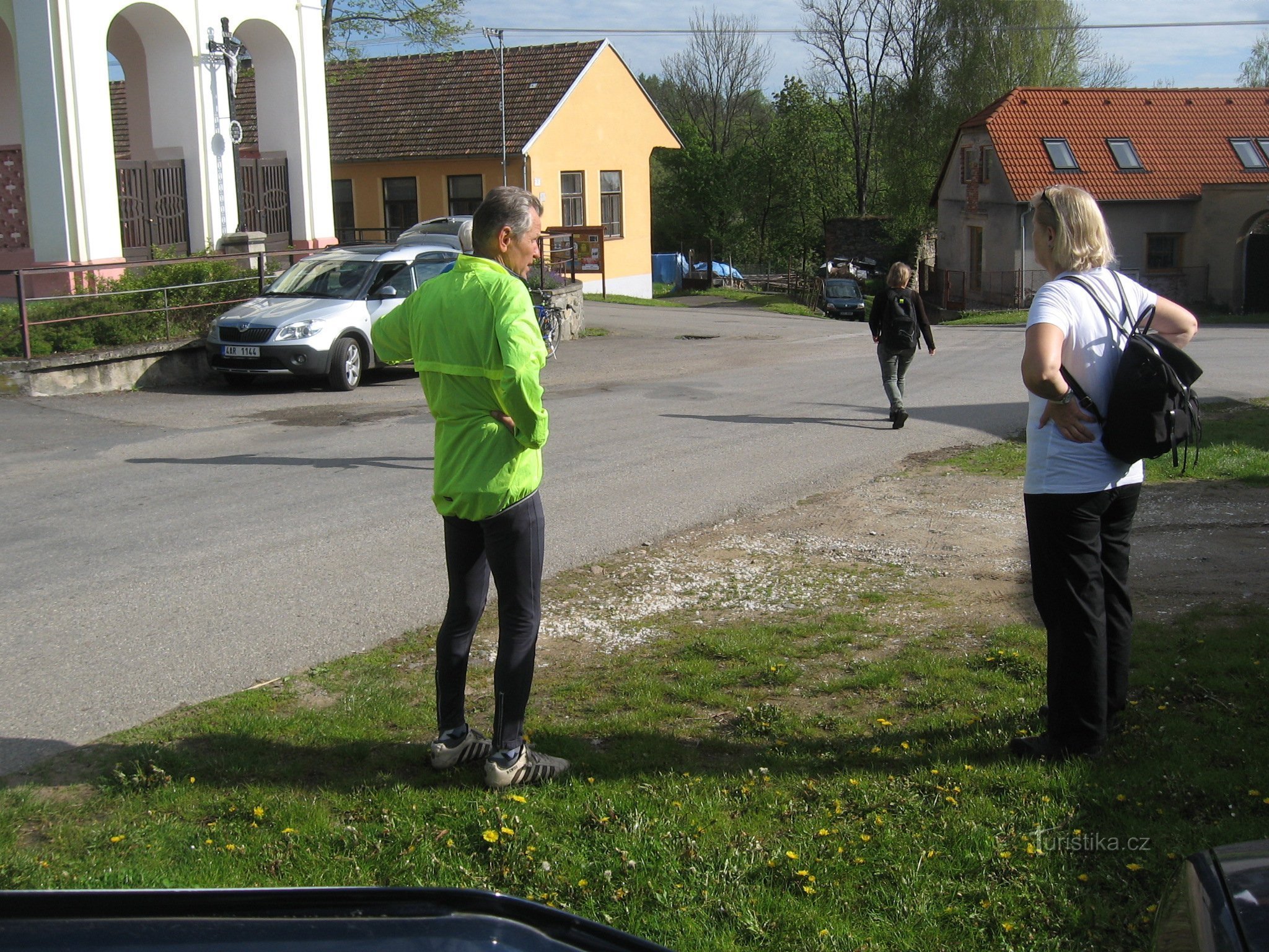 Meeting in the village in Kozlov