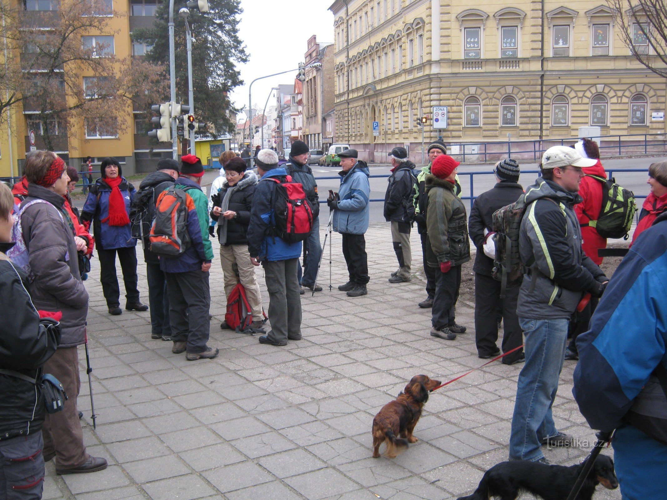 Encontro em frente ao Slavia