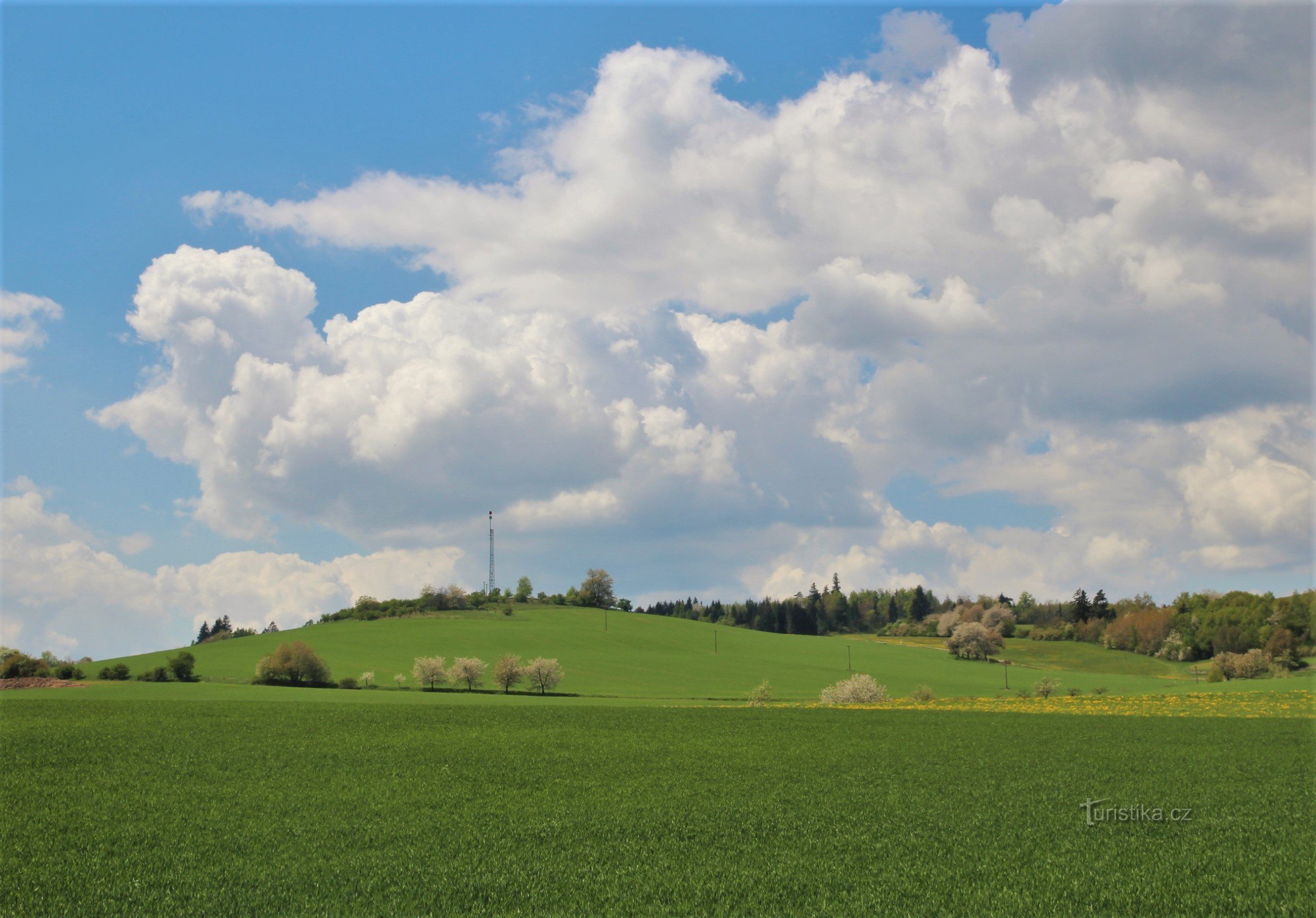 Пагорб Srstková від Крженова