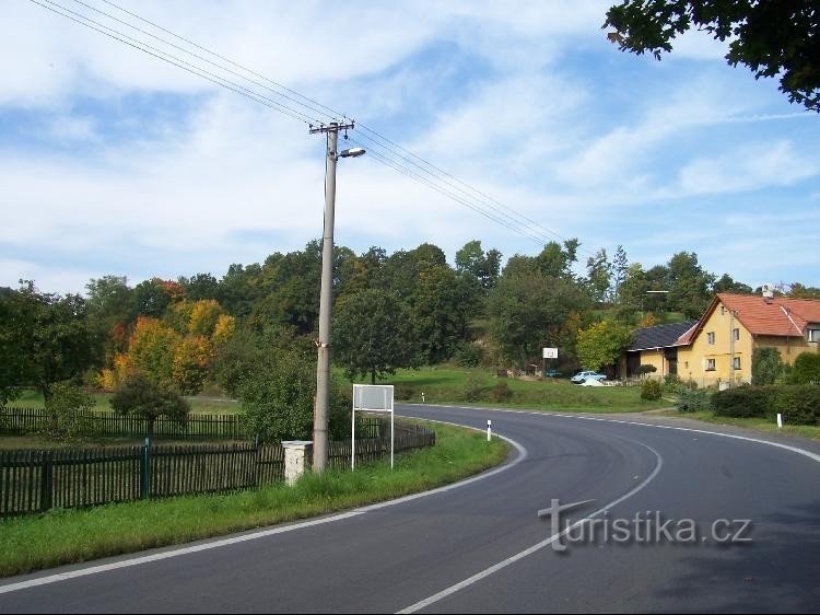 Stachovice: Blick auf das Dorf