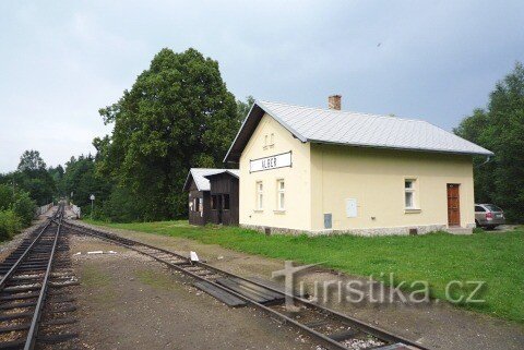 Station Albeř - algemeen beeld