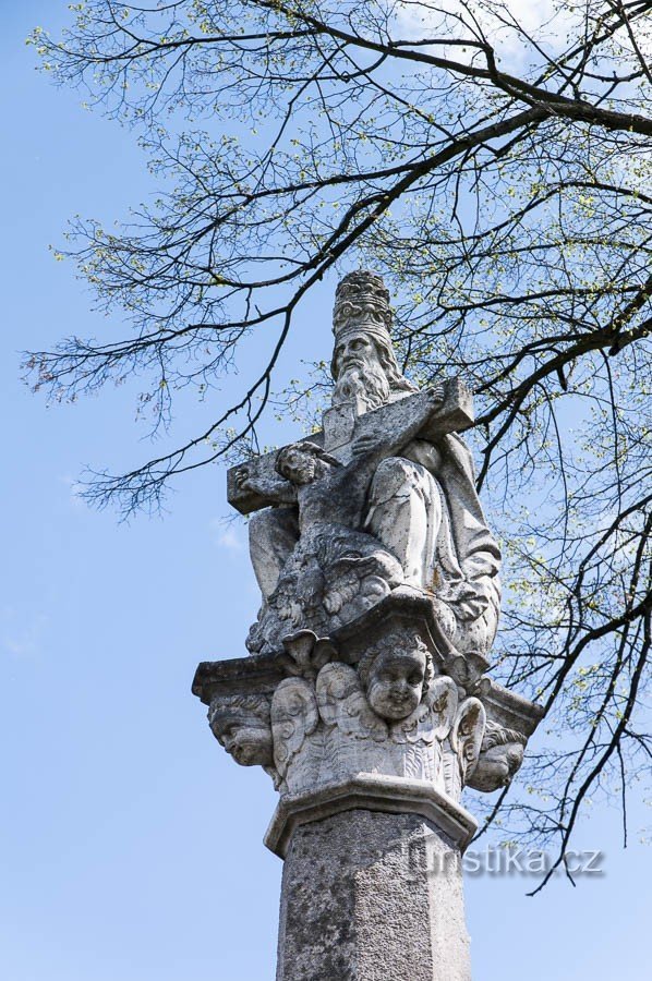 Stará Červená Voda - column of the Holy Trinity