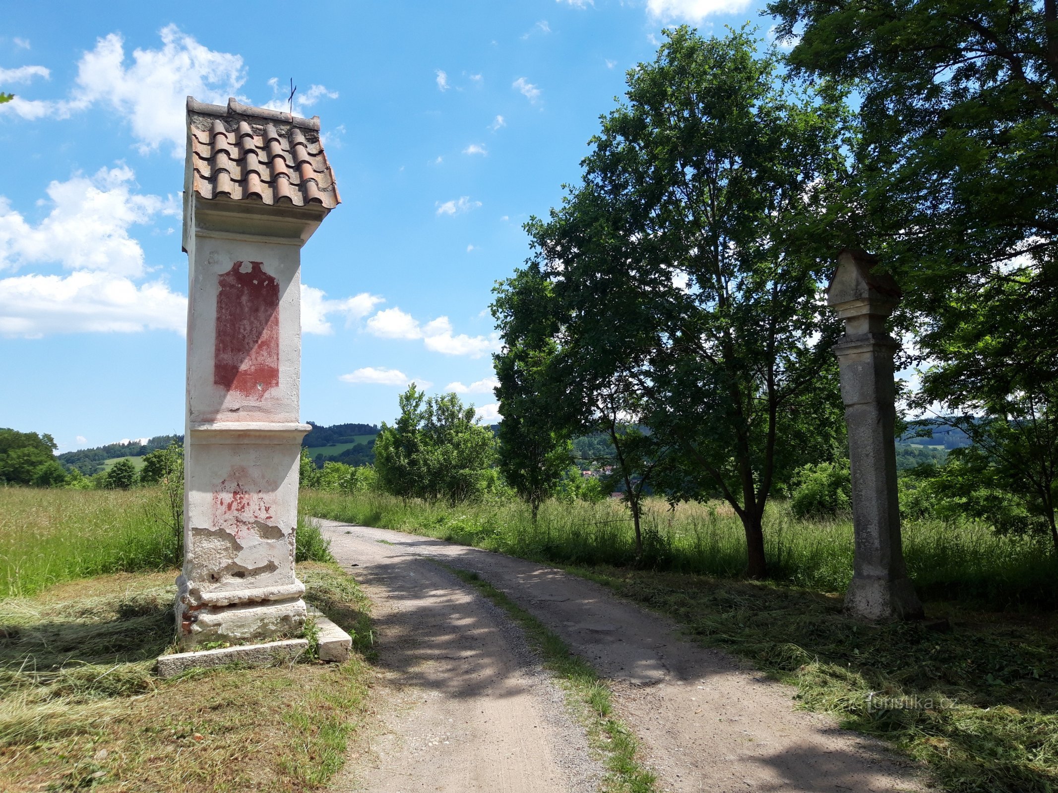 De oude pelgrimsroute van Český Krumlov naar Kájov