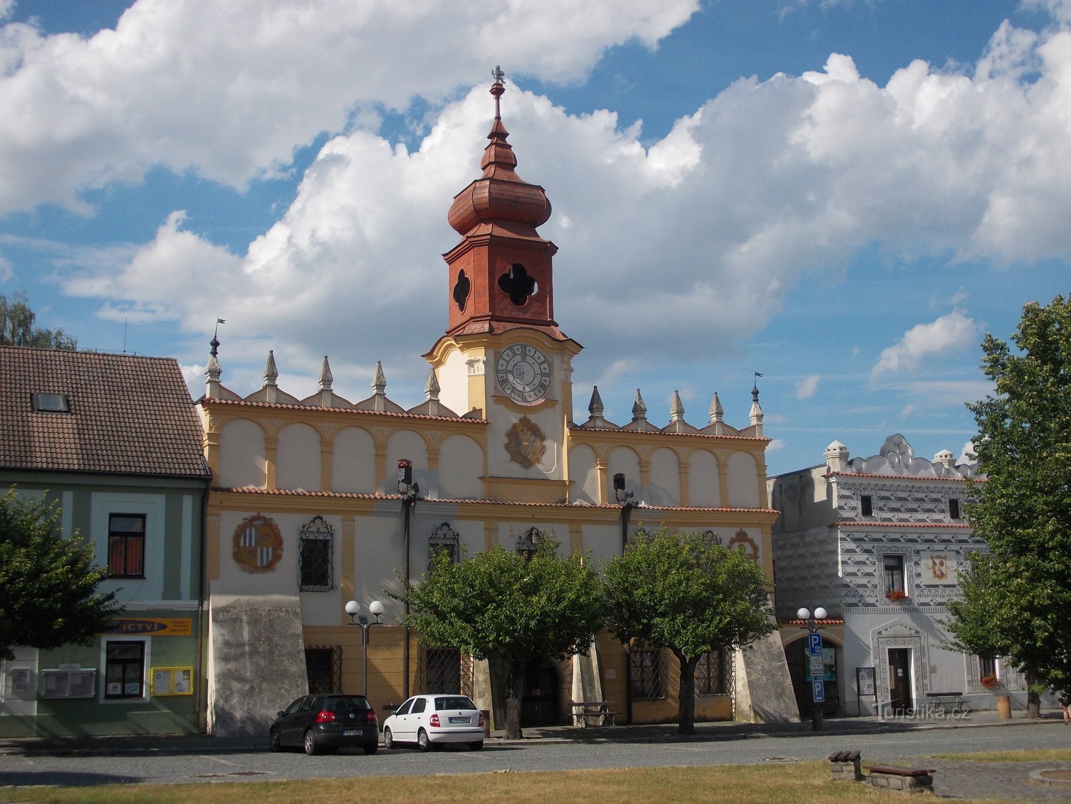 The old town hall on TG Masaryk square