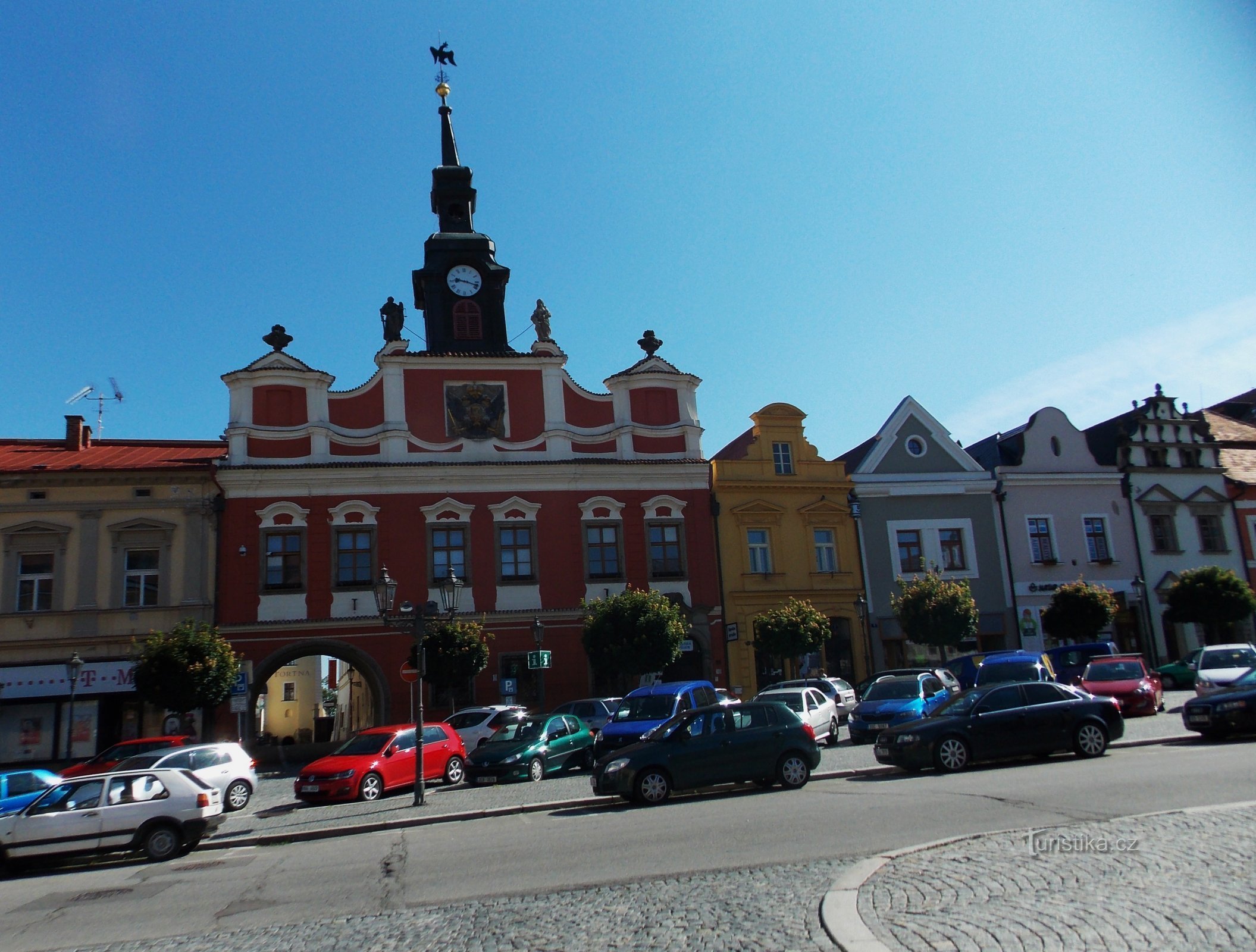 The old town hall on Ressel Square in Chrudim