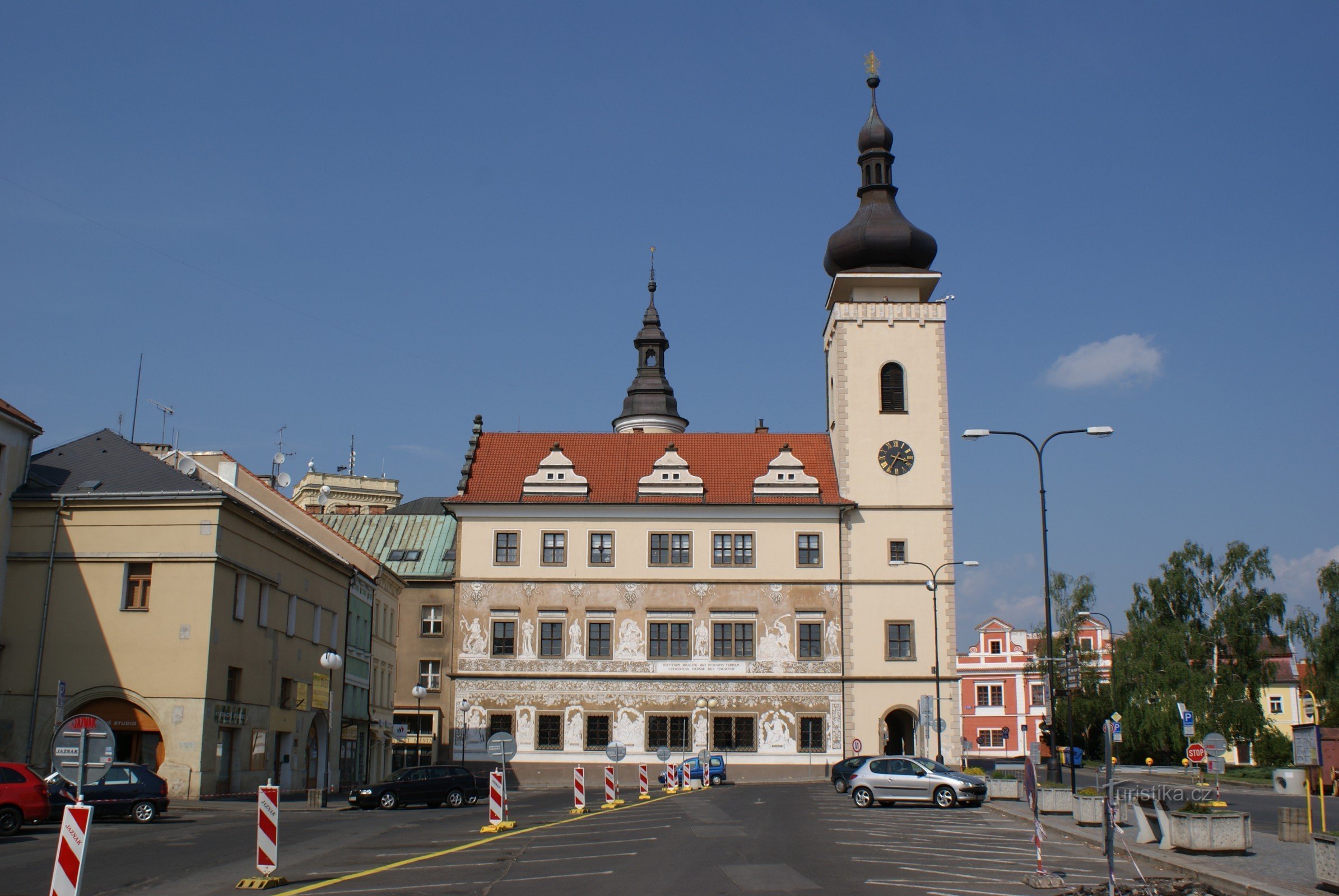 A antiga prefeitura em Mladá Bpleslav