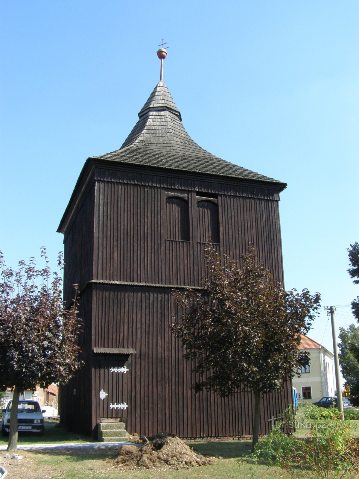 Stará Voda - tháp chuông bằng gỗ
