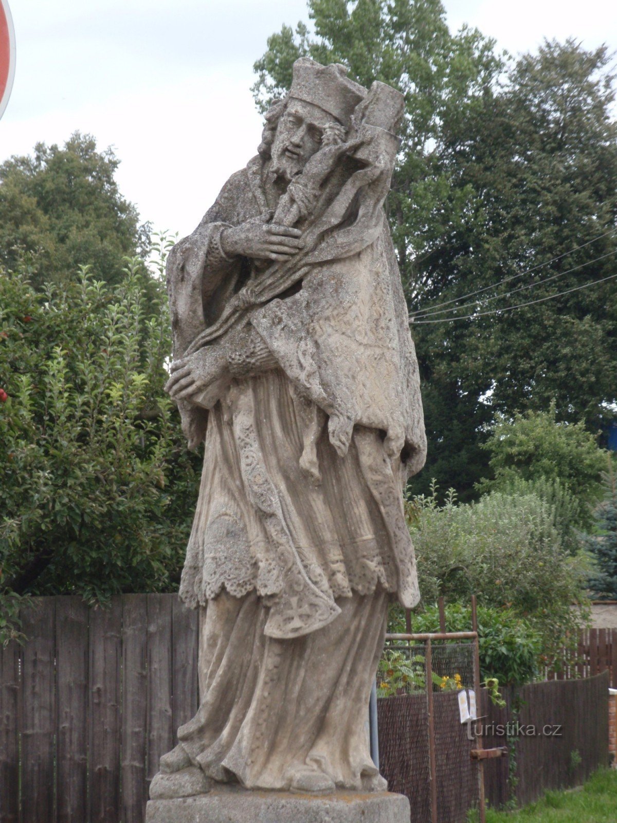 Alter Mann - Statue von St. Jan Nepomuký