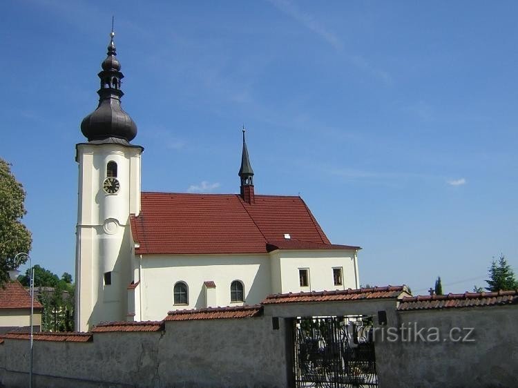 Staříč - église: Staříč - église
