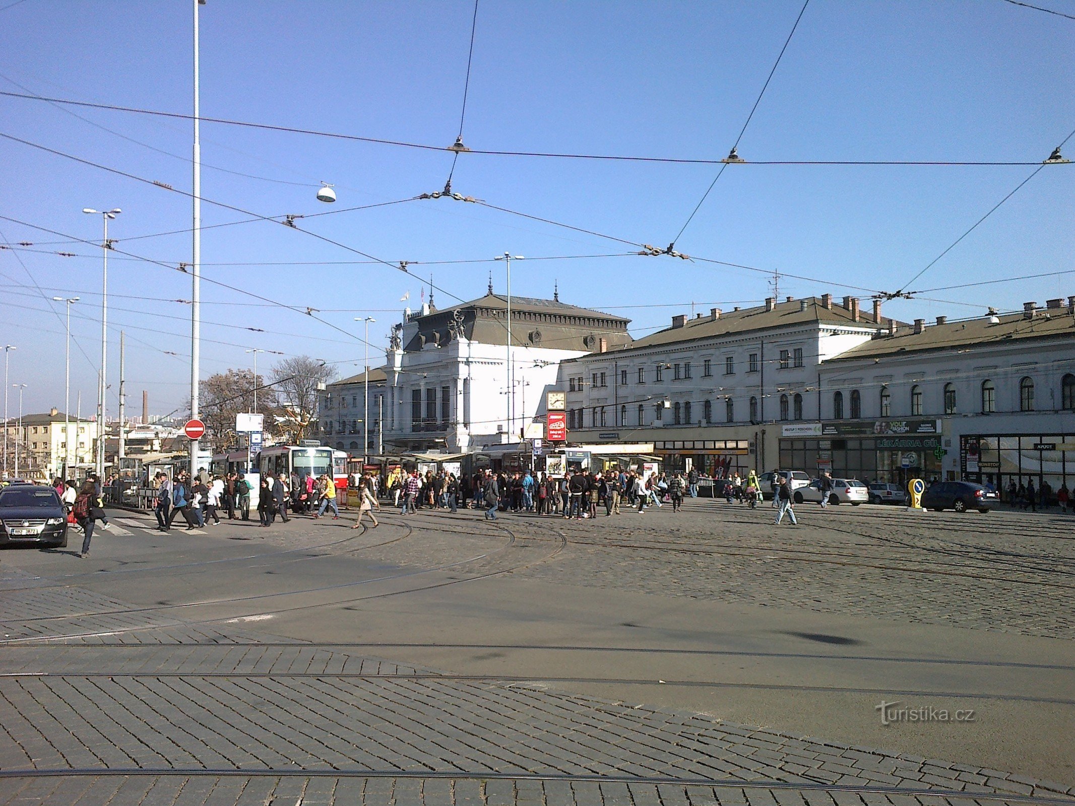 Početak - glavni kolodvor Brno