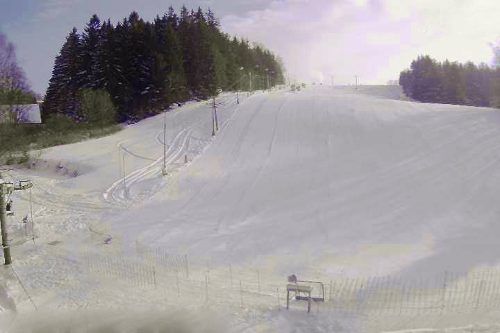 Start Deštná v Orlické hory ski slope