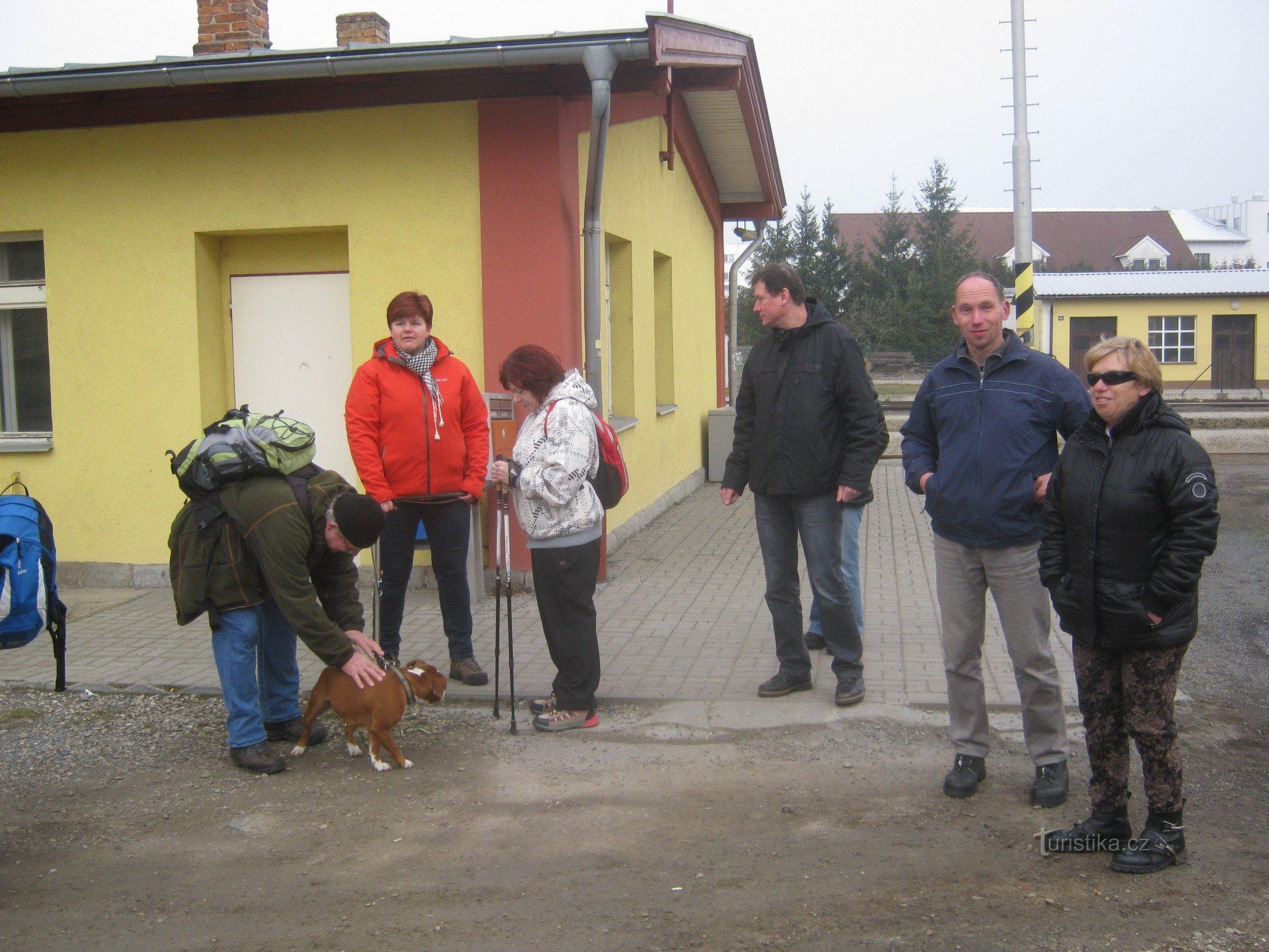 Begin van het ČD-station