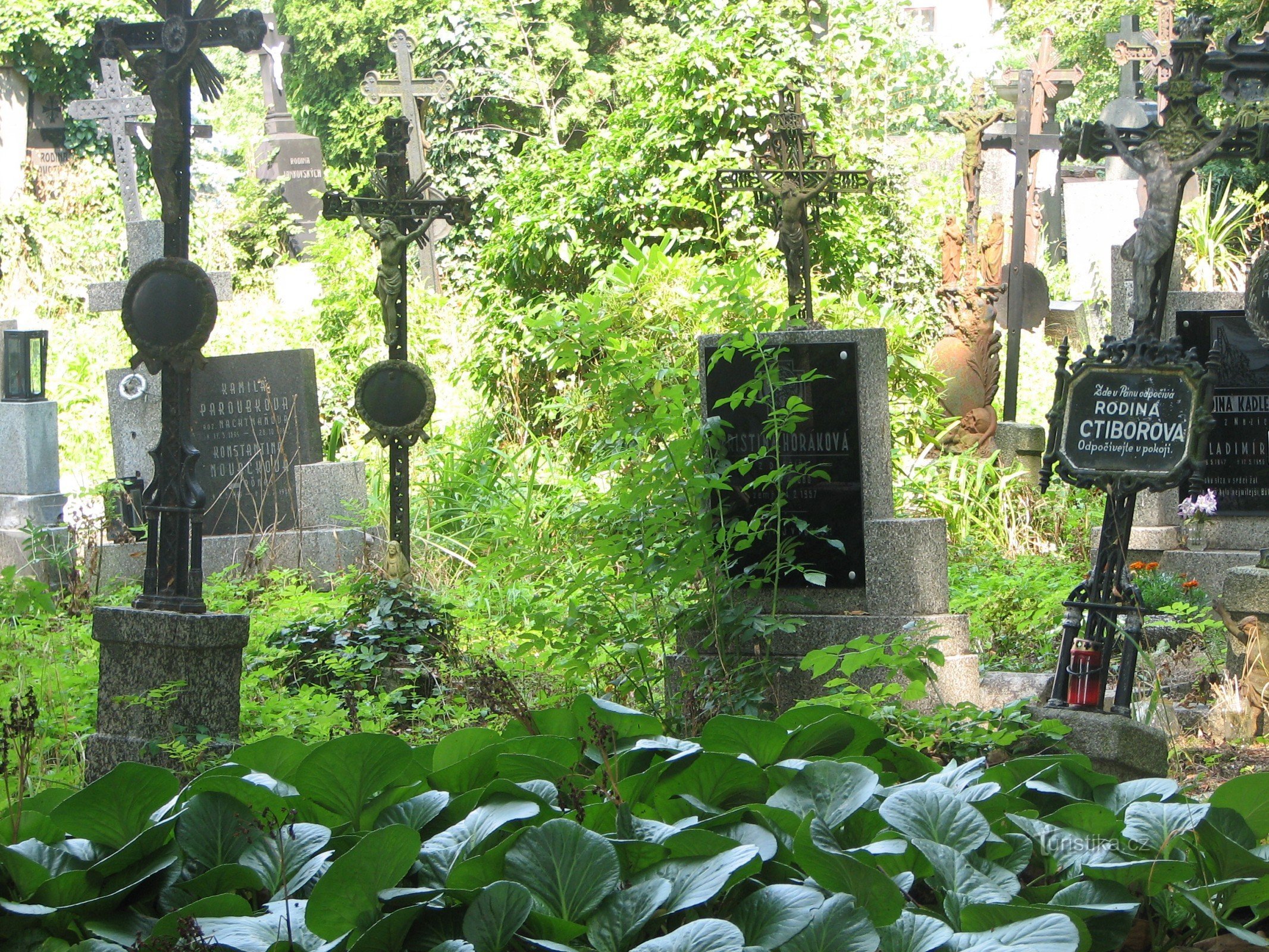 The old cemetery in Bechyn