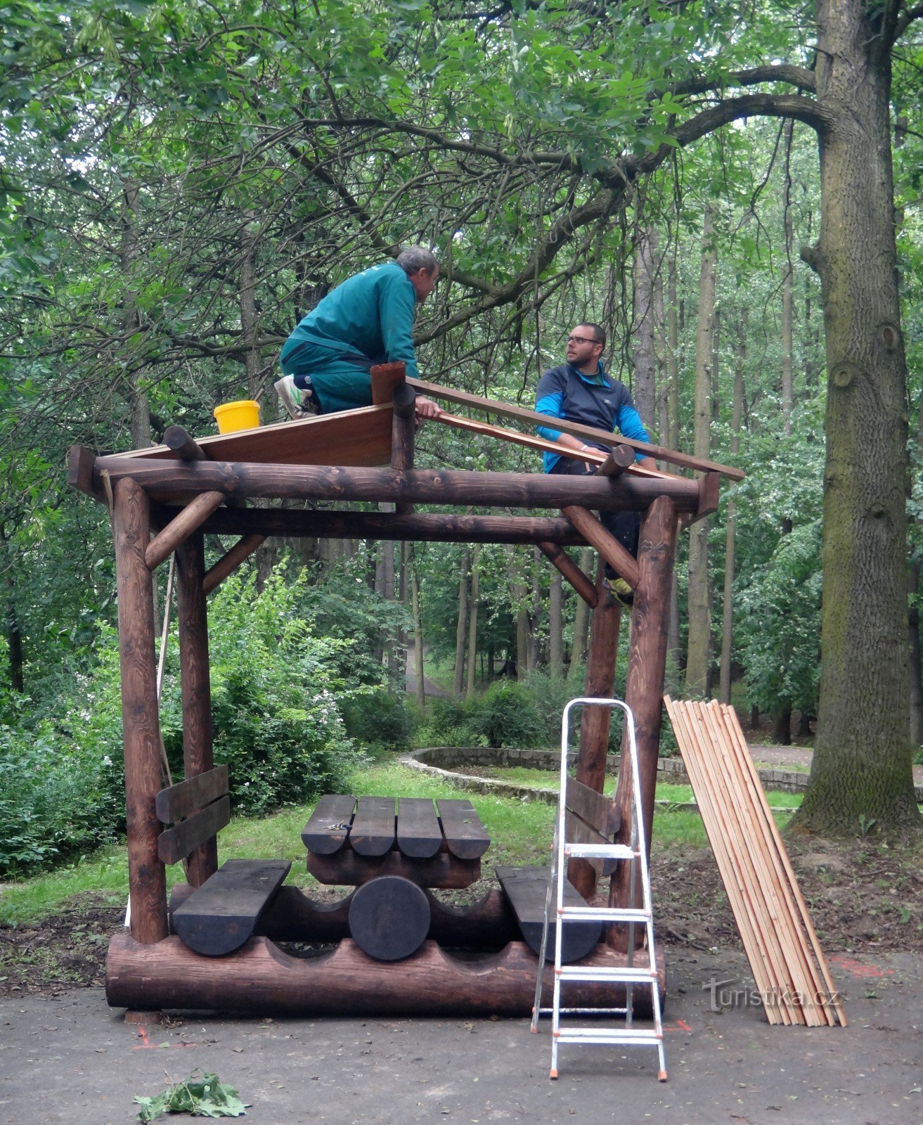 construcción de un lugar de descanso