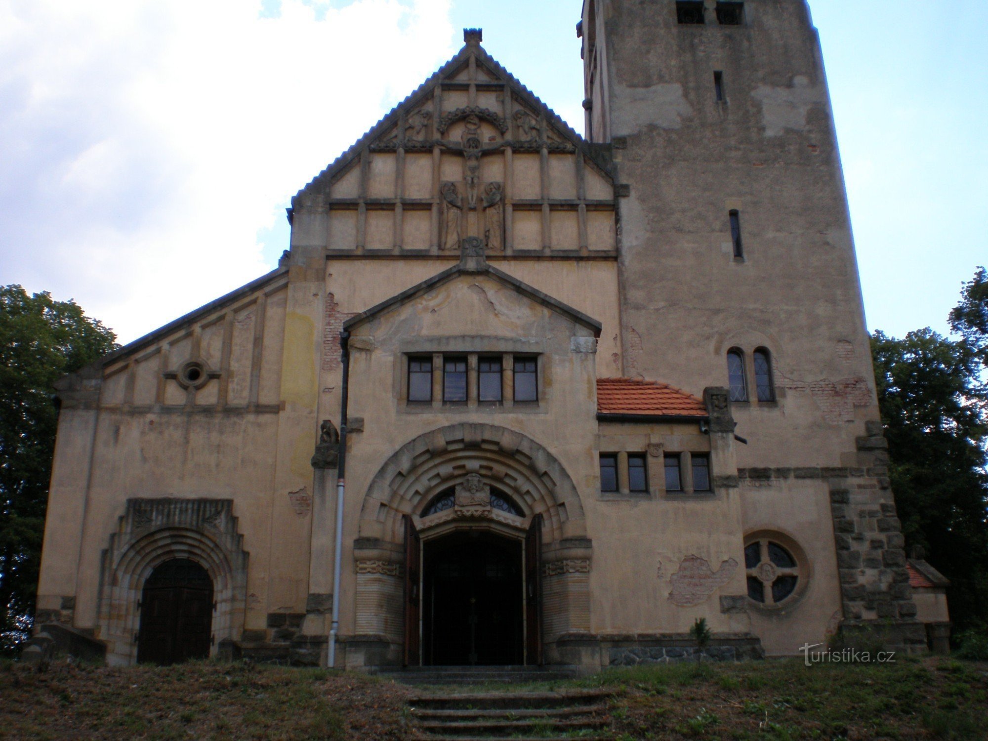 Štěchovice - Szent István-templom. Jan Nepomucký