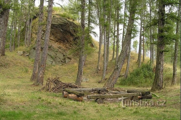 Štědrý hradek: öppen spis på slottet