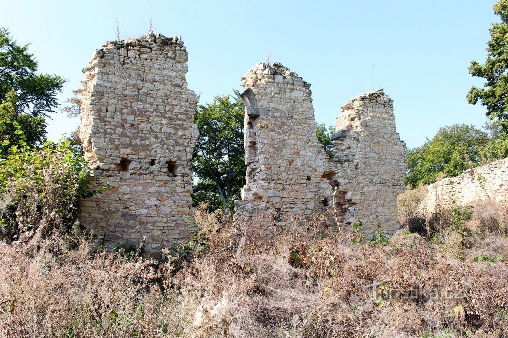 Zidine u zapadnom dijelu kaštela