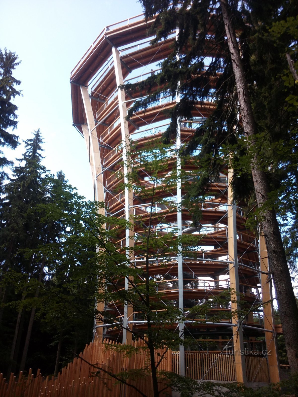 Trail through the treetops of the Krkonoše Mountains