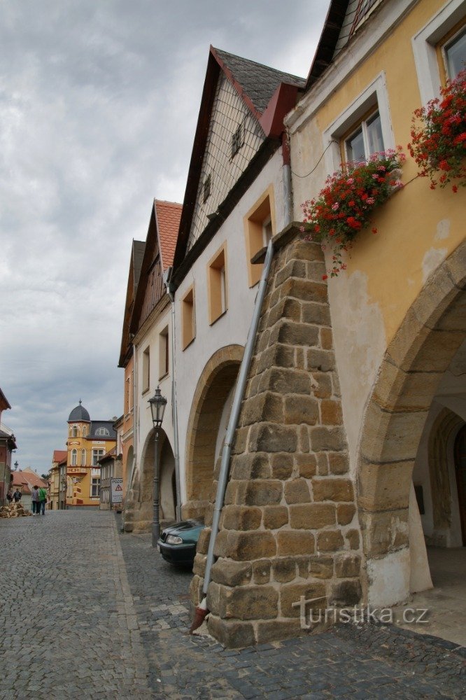 Casas de escudo em Úštěk