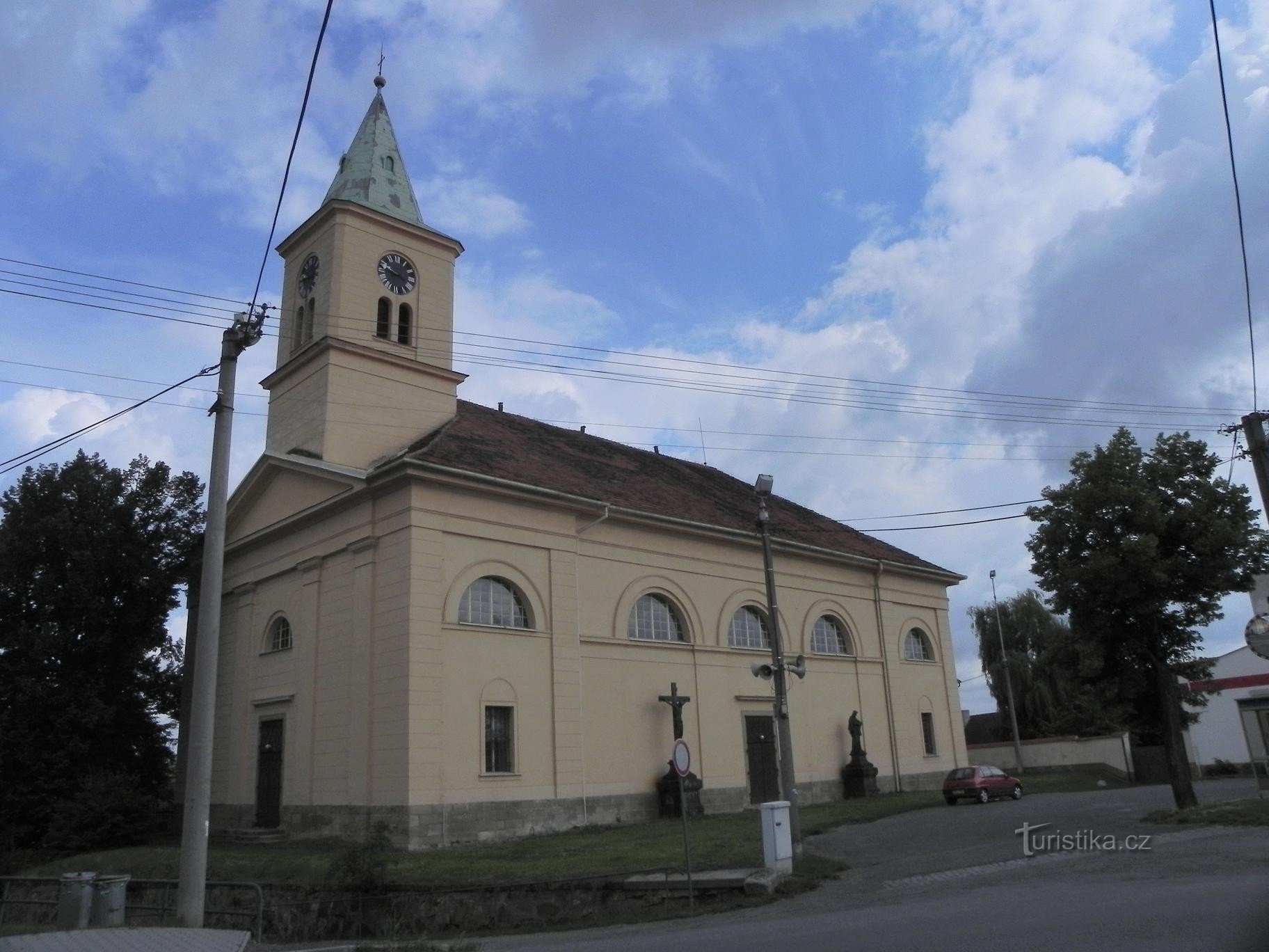 Stod, lado sul da igreja