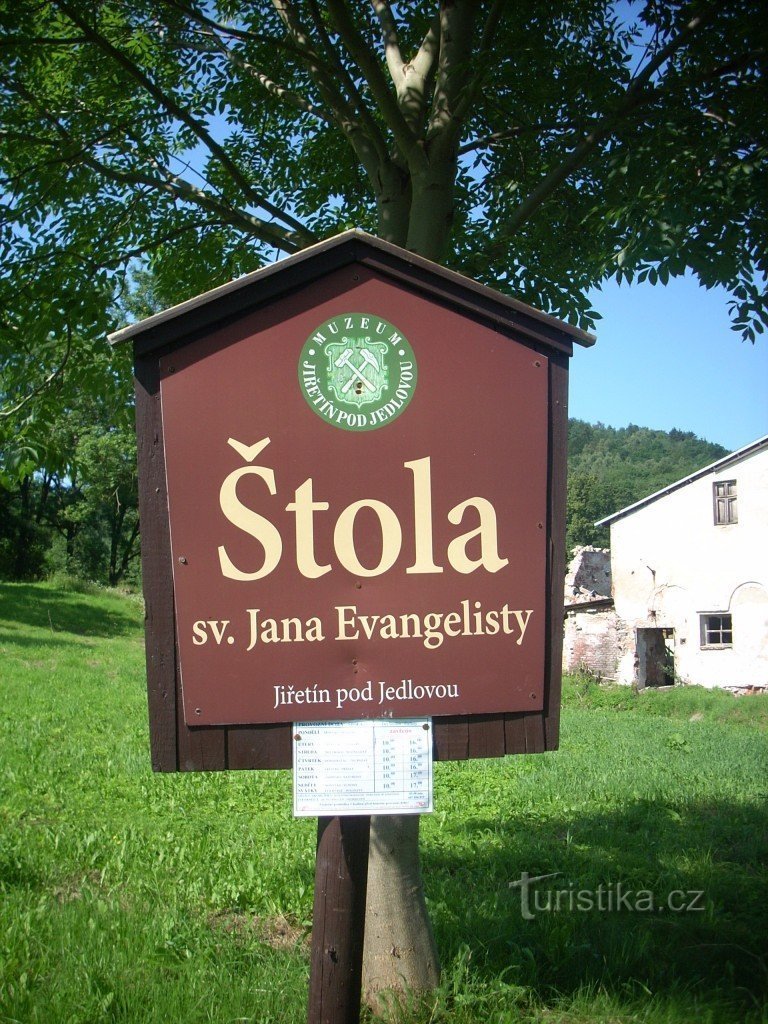 Stola St. Johannes de Evangelist Jiřetín