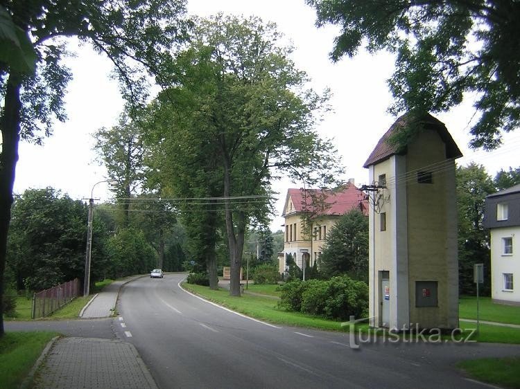 Stonava - Ansicht des polnisch-tschechischen Gemeindeamtes: Stonava - Ansicht des polnisch-tschechischen Gemeindeamtes