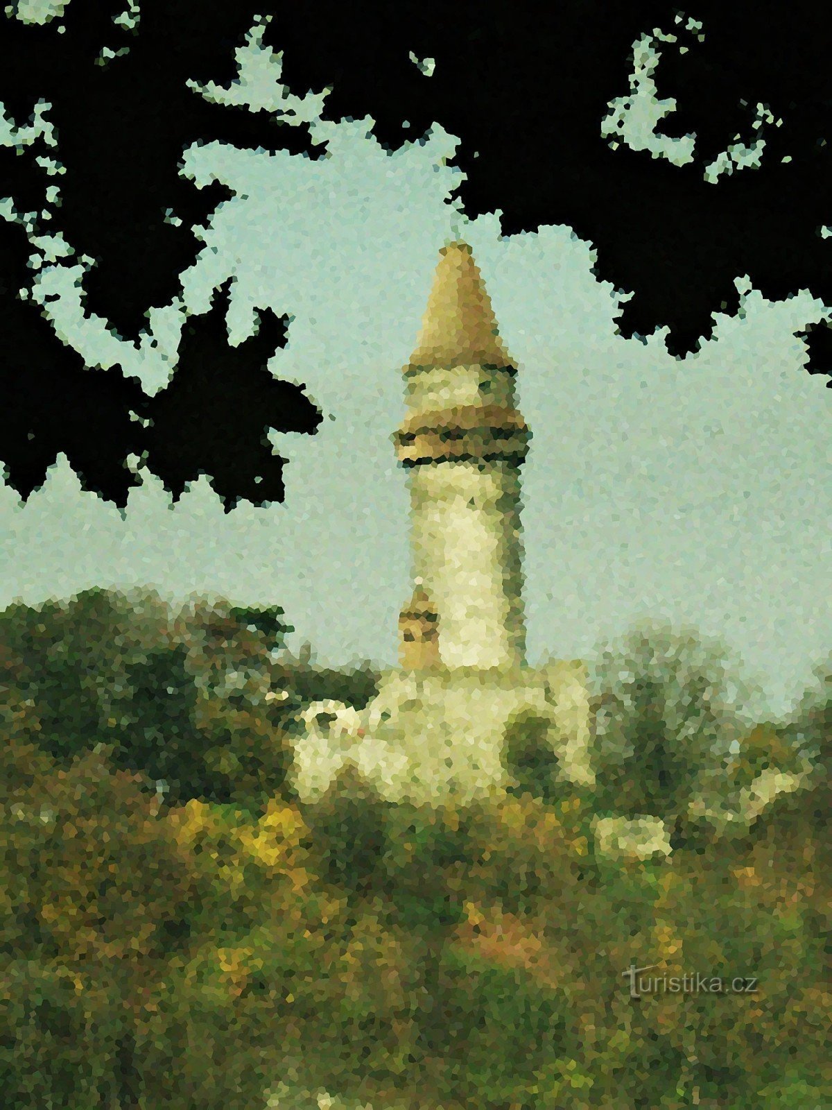 Štramberk - Bezručs utsiktspunkt på Kotouč