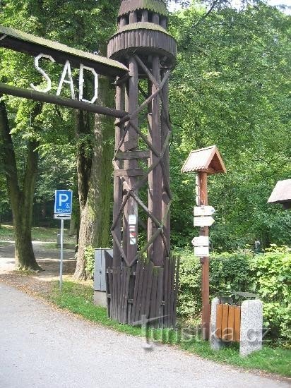 Štramberk - Národní sad - carrefour : Monument naturel national, ouvert en 1922