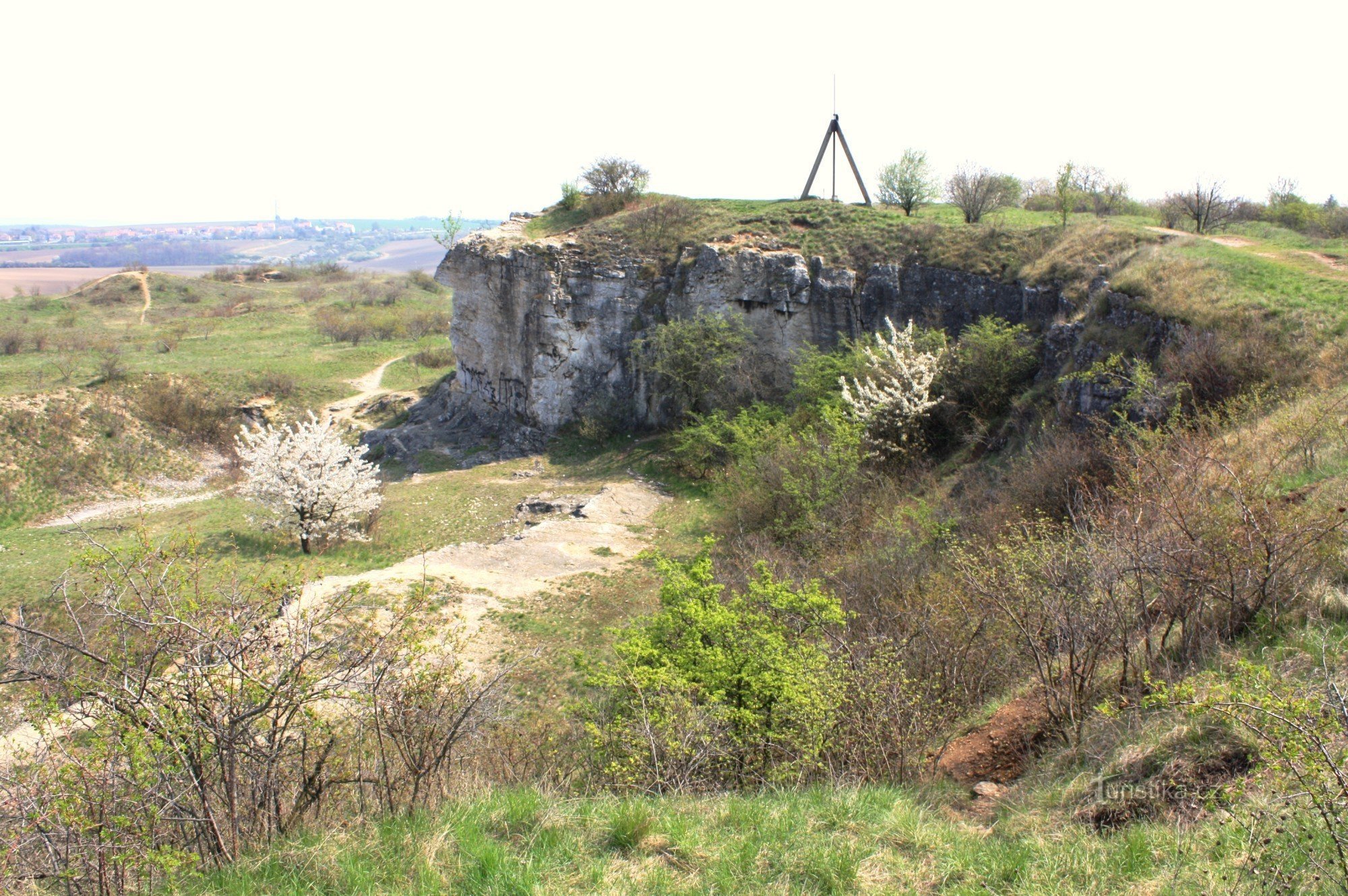 Stránská skála - zgornji del