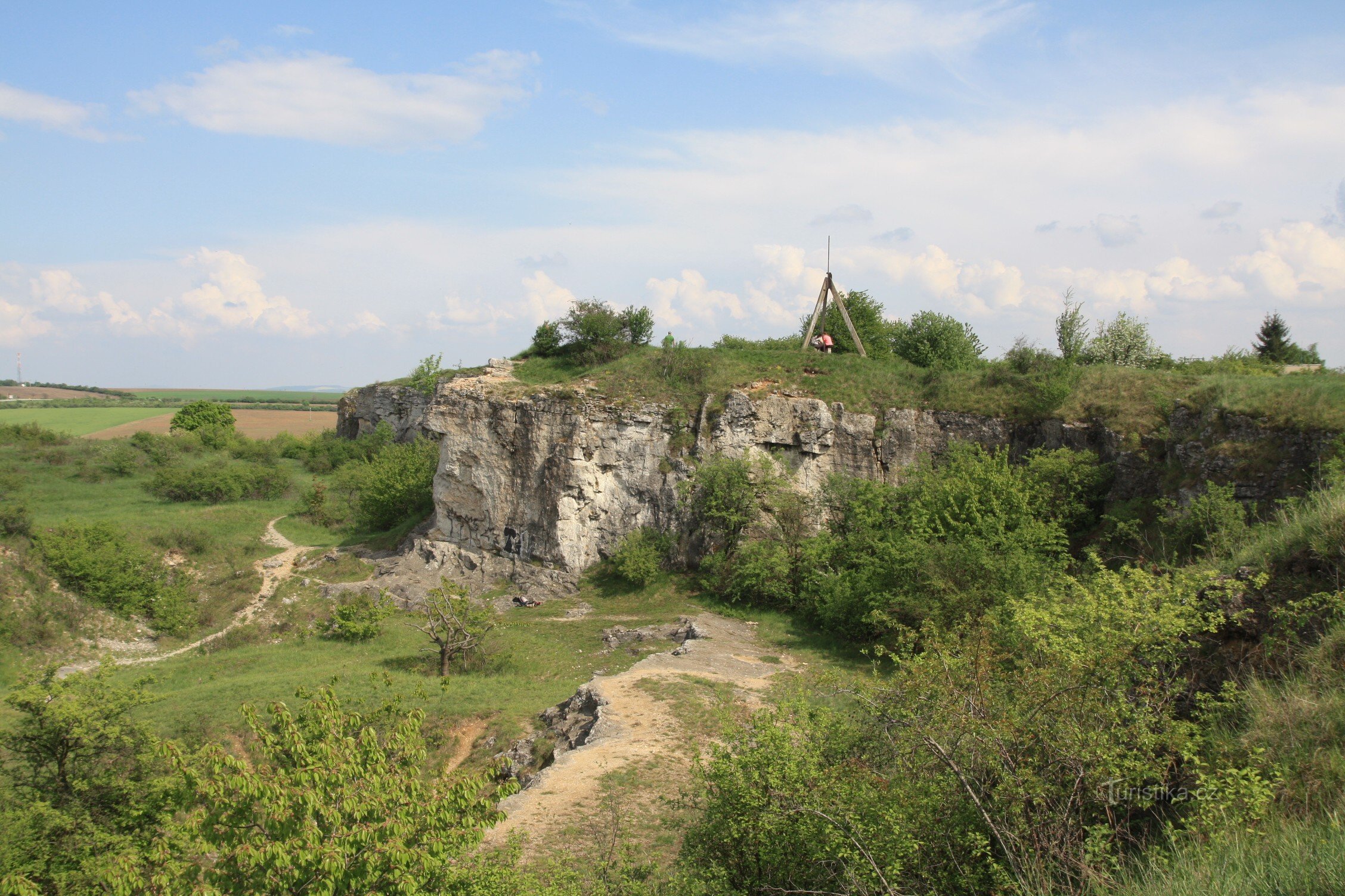 Stránská skála - felső rész