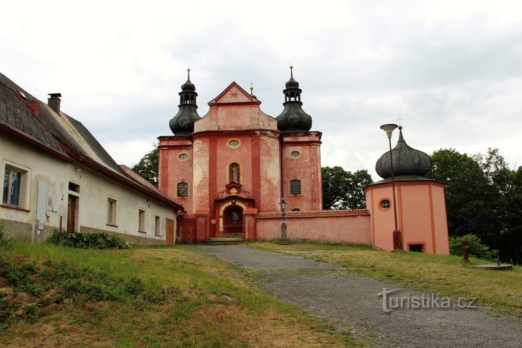 Strašín，圣母玛利亚诞生的朝圣教堂
