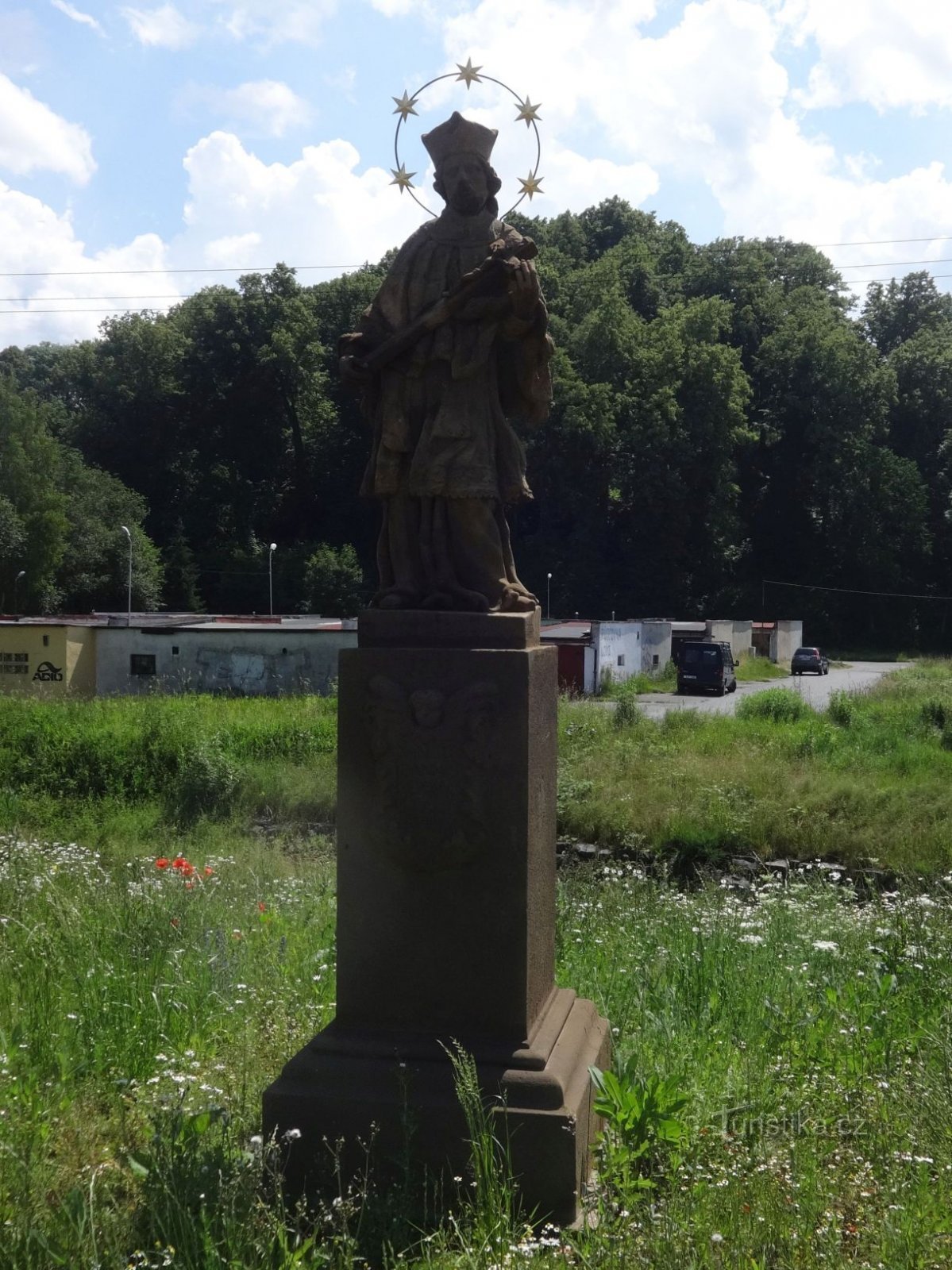 Stráž pod Ralsk and Jan z Pomuk at the Ploučnice river