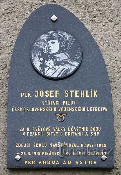 Sentinelle - Plaque commémorative Josef Stehlík