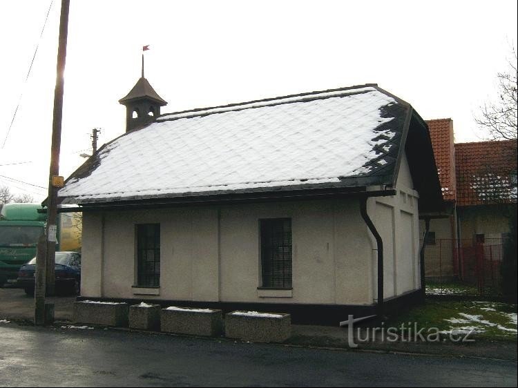 Das Zentrum des Dorfes mit der Feuerwache