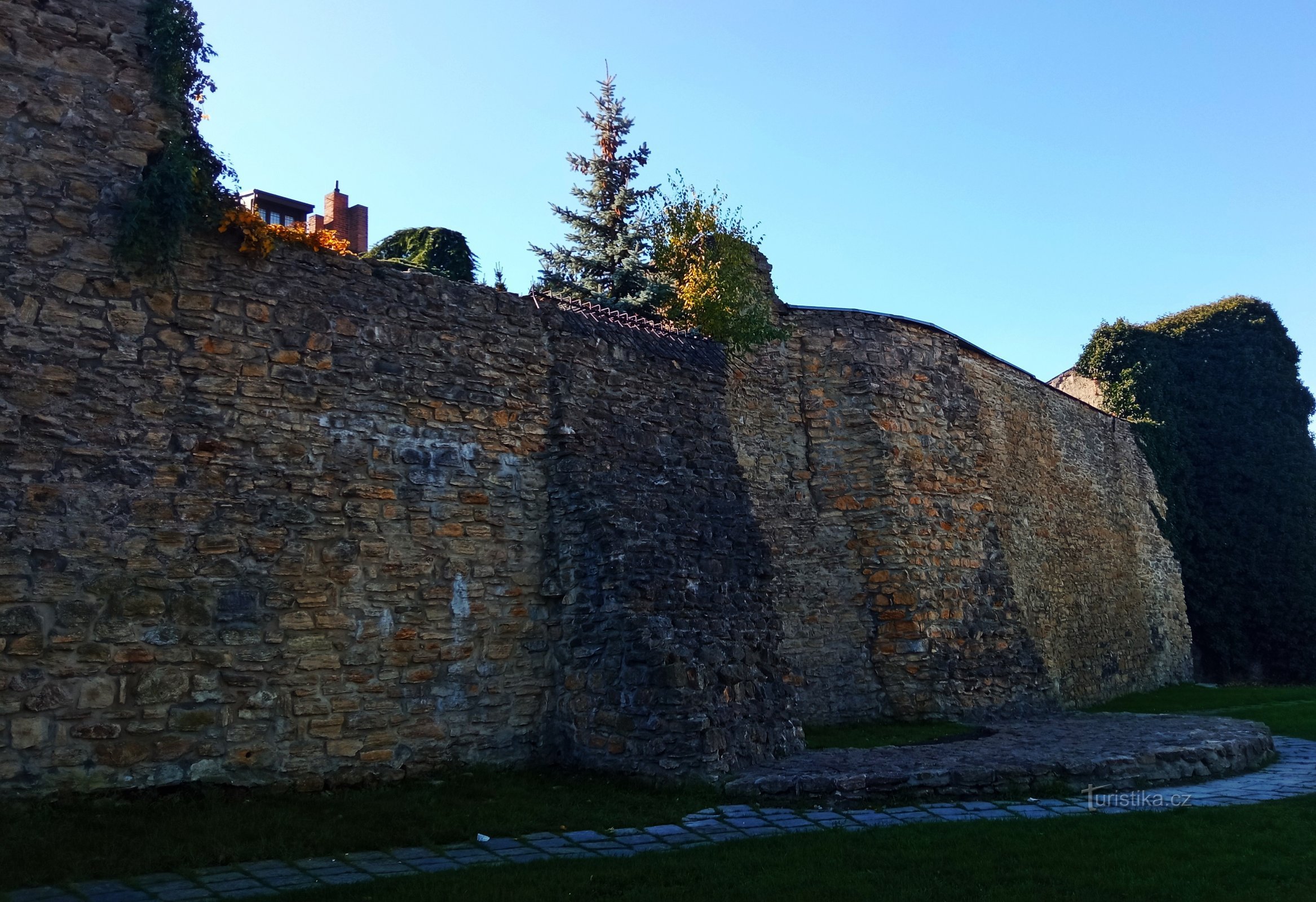 Muralhas da cidade medieval em Přerov