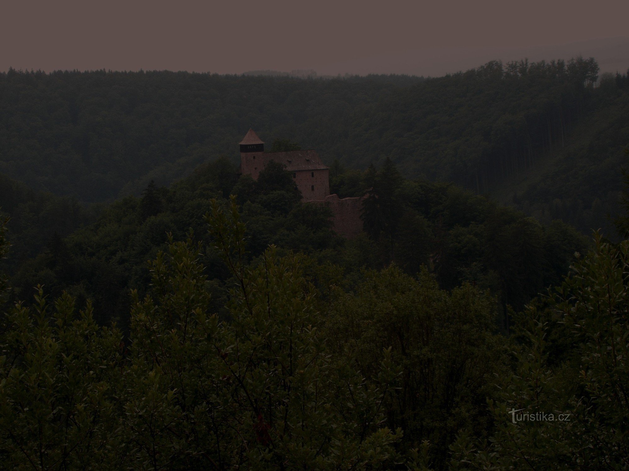El castillo medieval litice nad Orlicí