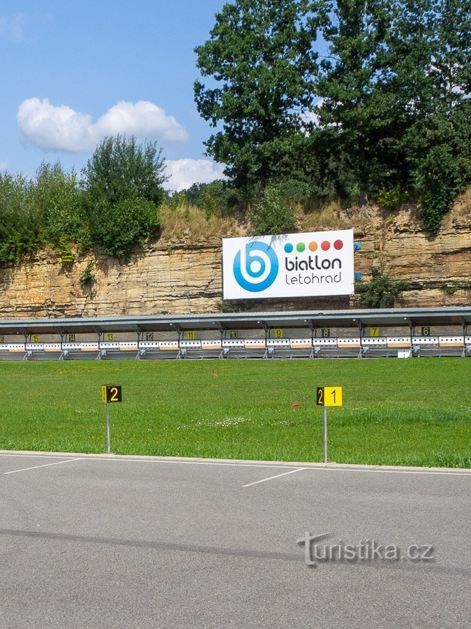 Shooting range in the former quarry