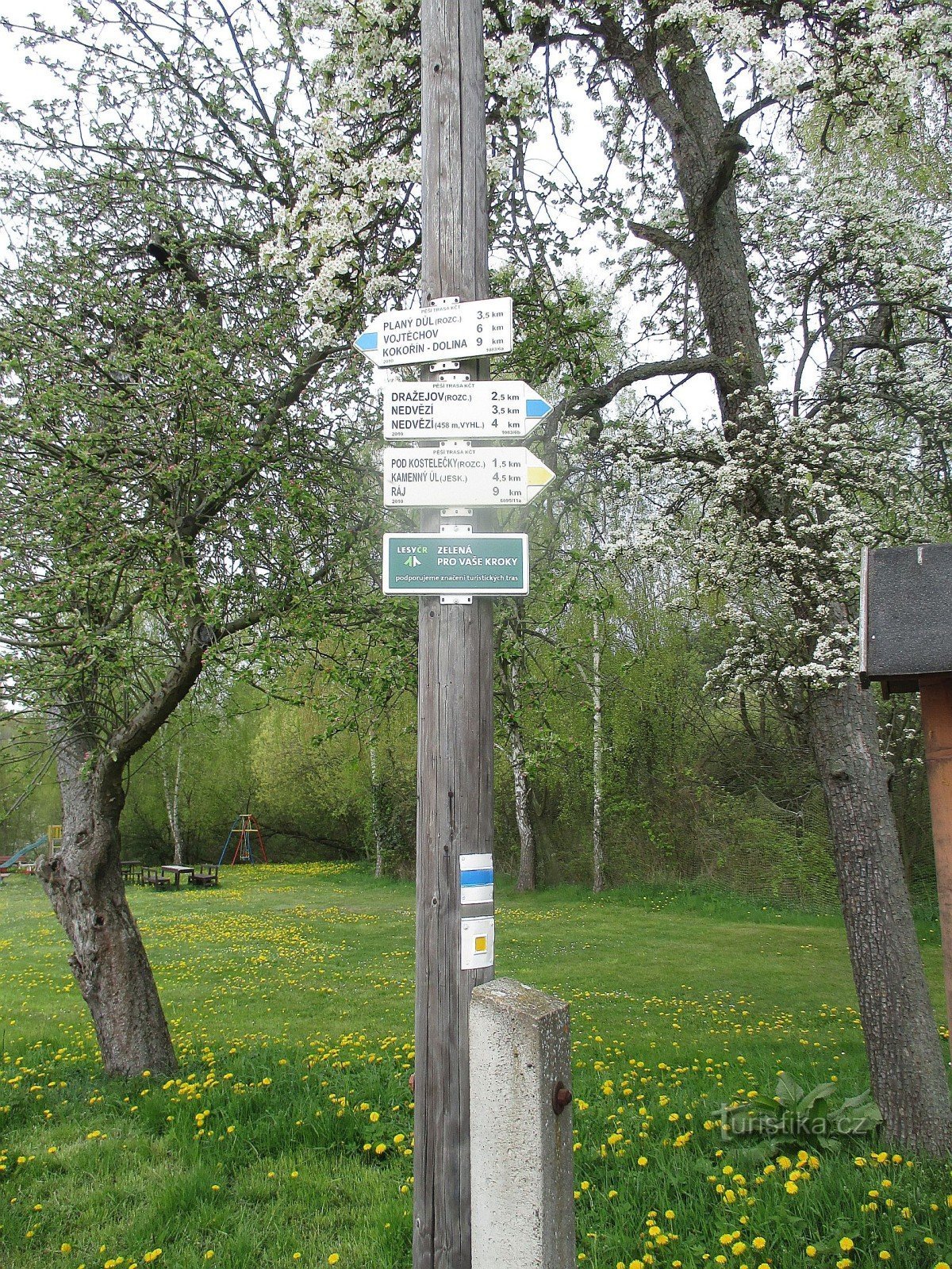 Střezivojice, turistický rozcestník