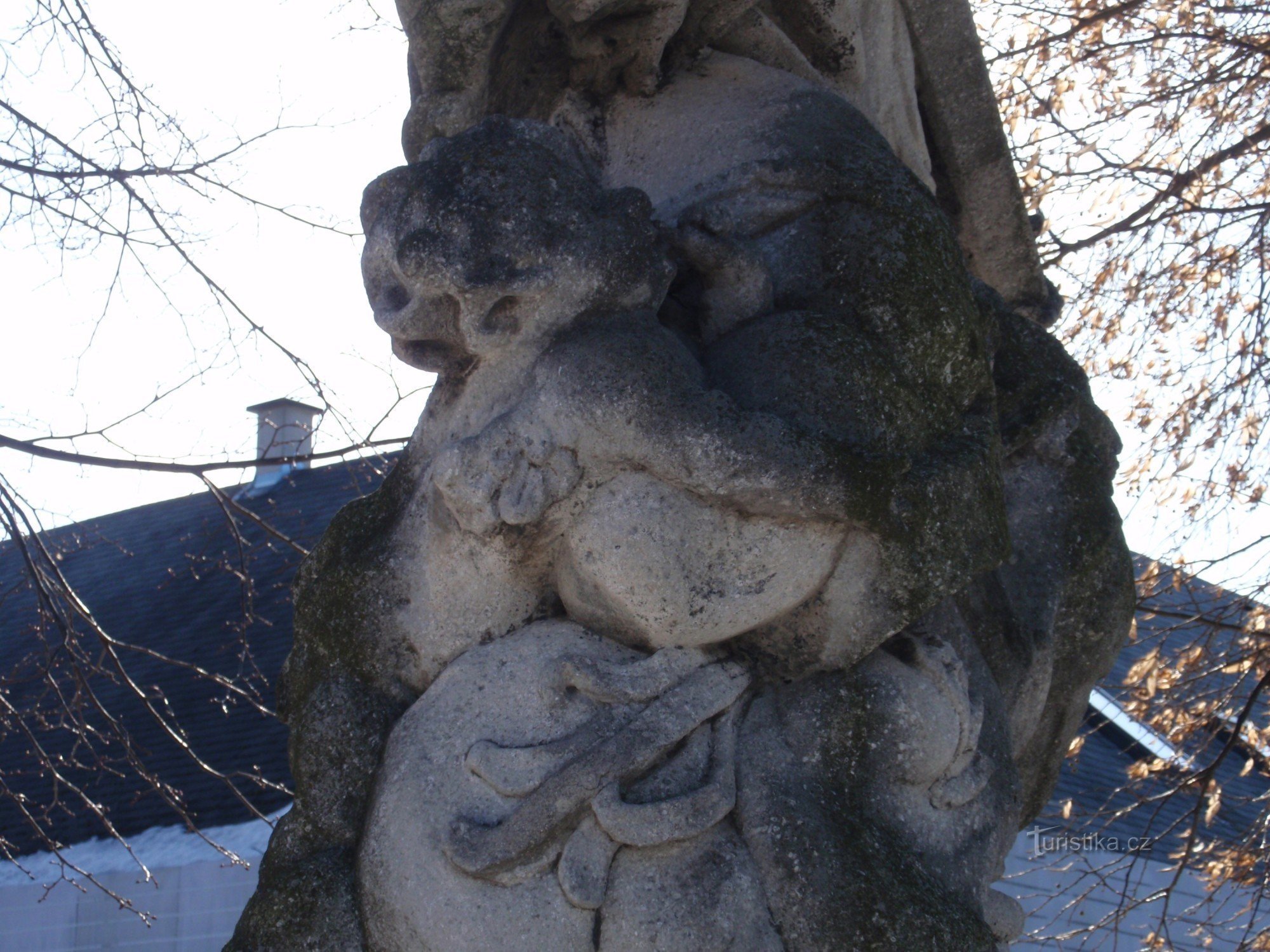 Strítež - posąg św. Jan Nepomucký