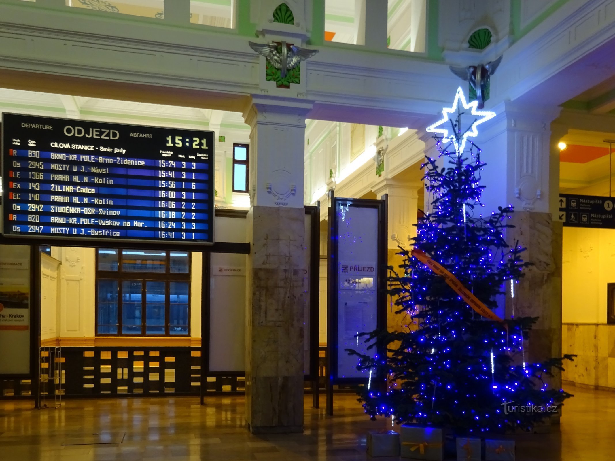 albero alla stazione ferroviaria