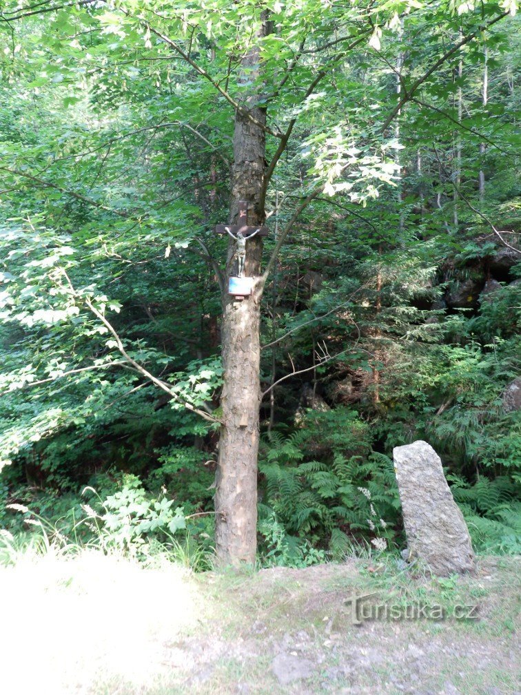 Un albero con un memoriale