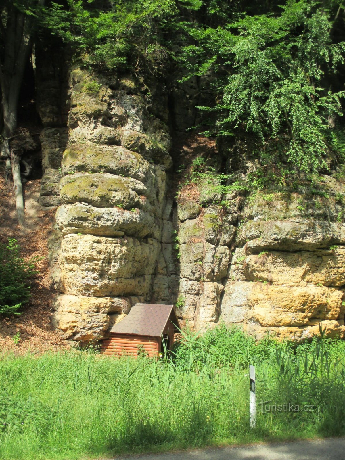 En brønd i Beškovské-minen