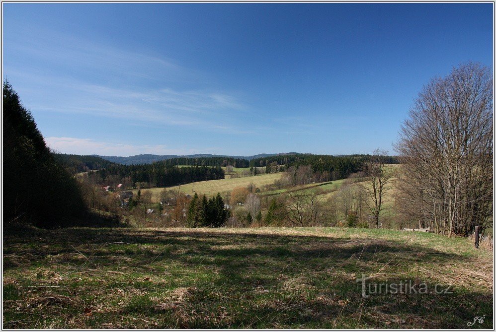 Well, from the upper (eastern) edge of the settlement