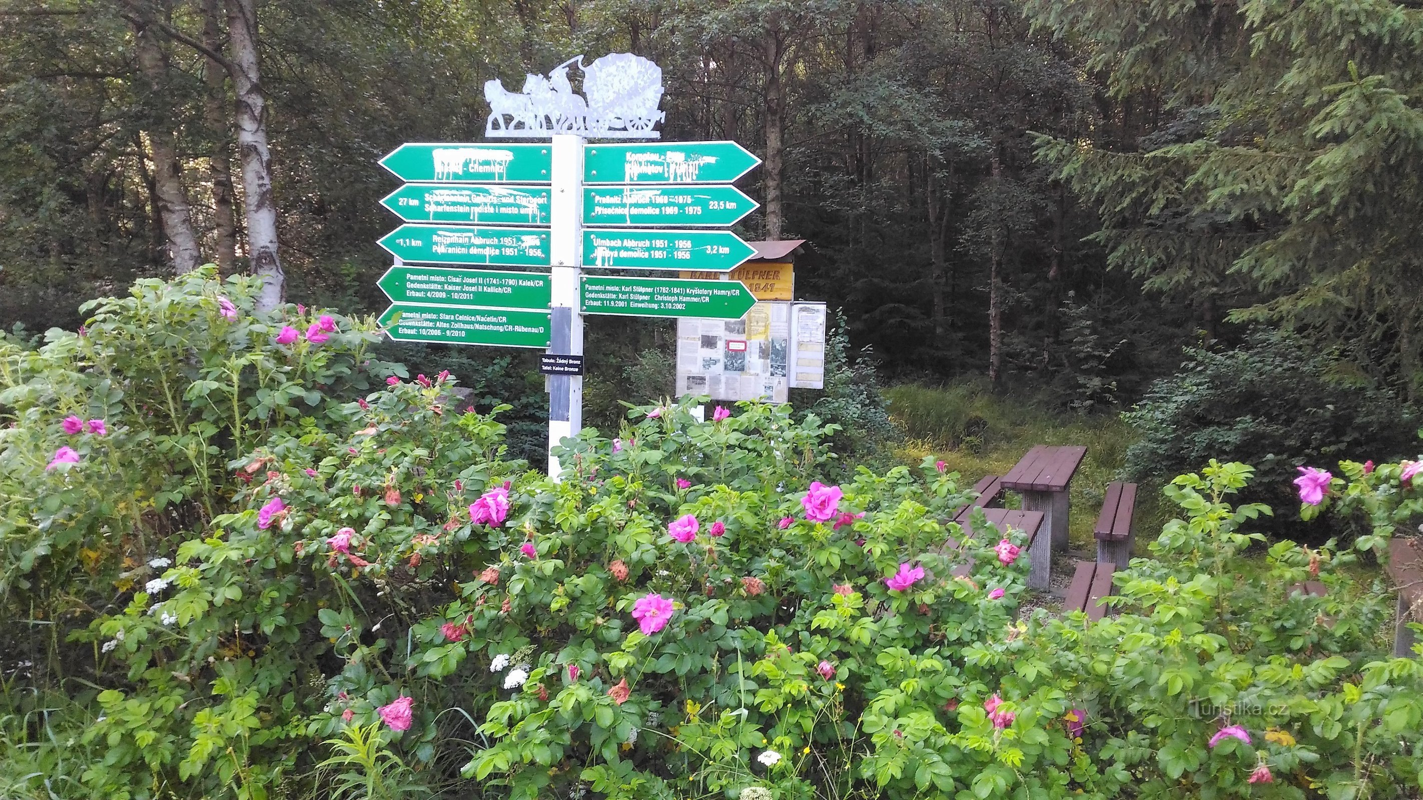 Stülpners monument i Ertsbjergene.