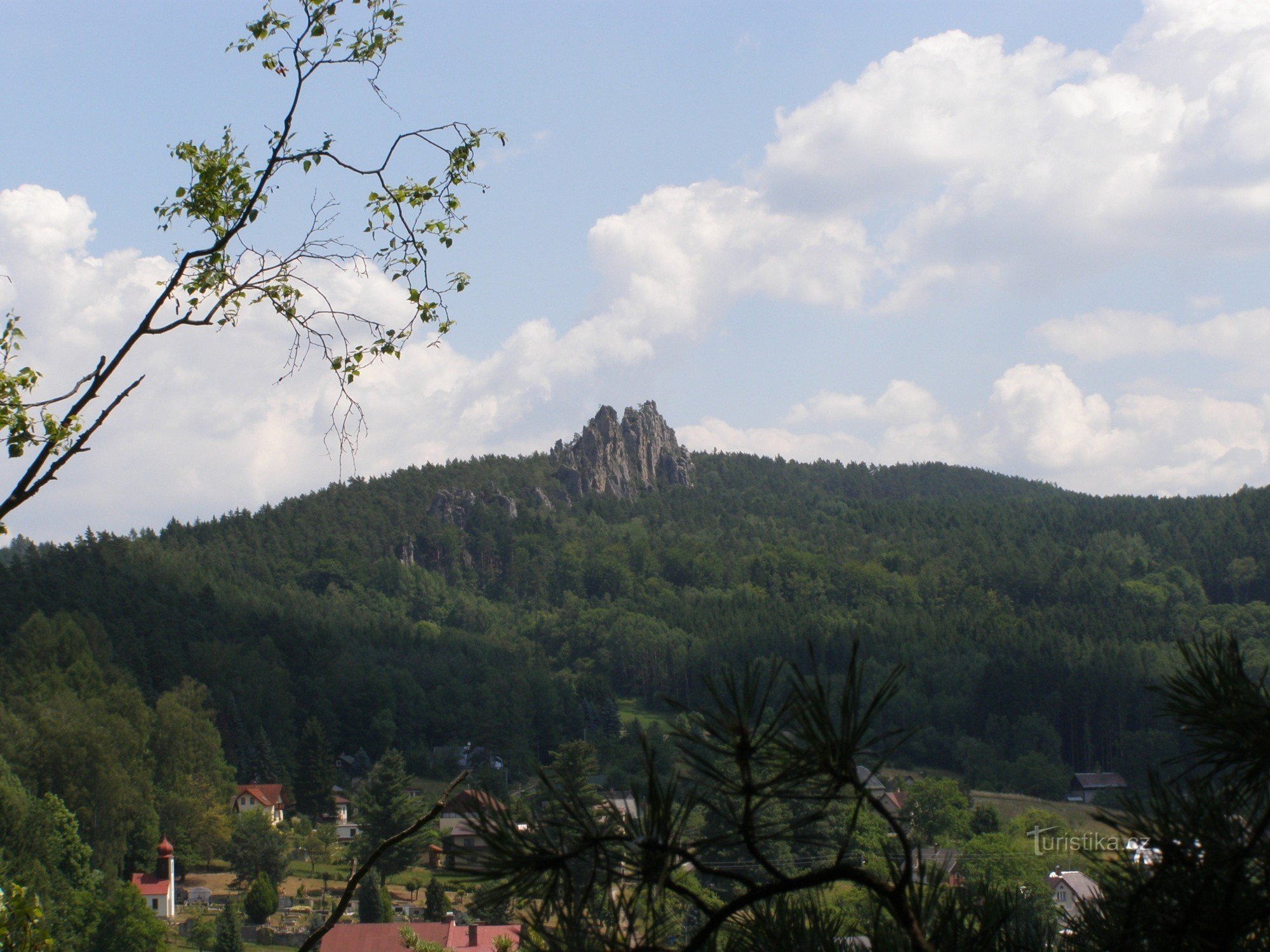 Rocas secas desde el mirador de Zahrádek