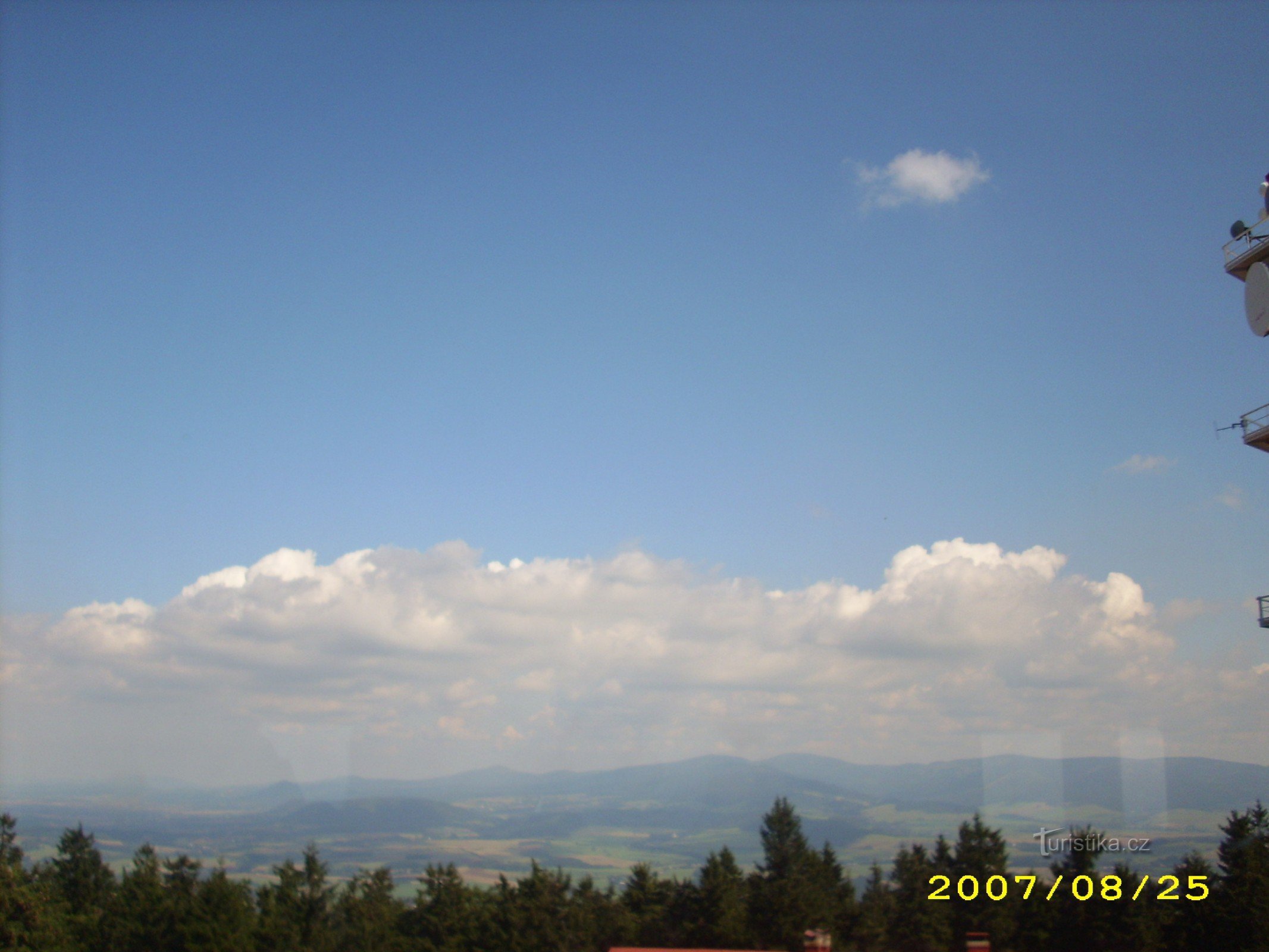 Colina seca - vista da torre de observação