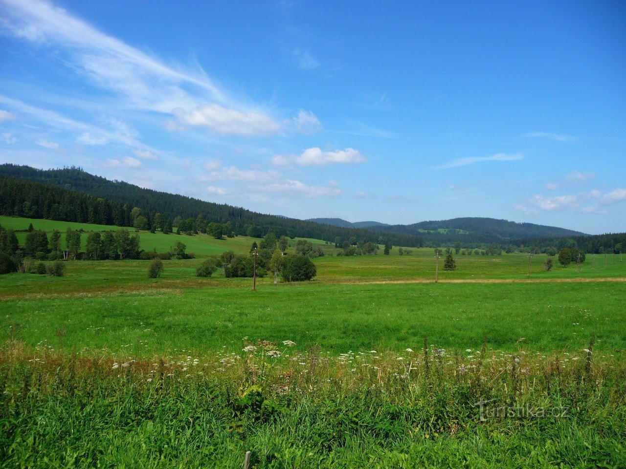Šumava-dalen nära Polka